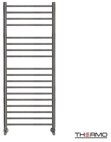 Thermo Bellavia Θερμαινόμενη πετσετοκρεμάστρα 120x50cm Black Brushed PVD ΔΕΝ ΠΕΡΙΛΑΜΒΑΝΤΟΝΤΑΙ ΔΙΑΚΟΠΤΕΣ &amp; ΑΝΤΙΣΤΑΣΕΙΣ