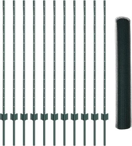 vidaXL Τεντώτο με στήριγμα Πράσινο