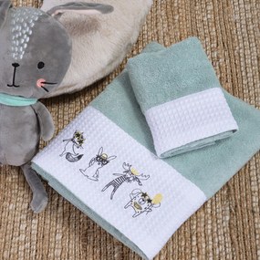 Βρεφικές Πετσέτες (Σετ 2τμχ) Nef-Nef Homeware Baby Party For Animals 420gsm