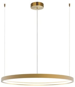 Κρεμαστό Φωτιστικό Οροφής 90cm LED 45W IP20 3000K Circle Zambelis-23034-Χρυσό 23034