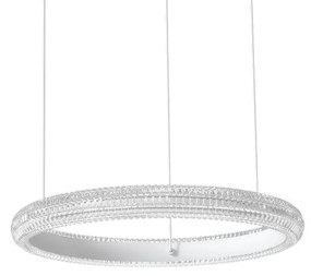 Φωτιστικό Οροφής Κρεμαστό Miracle 325804 3000K 3300lm D40x218cm White Ideal Lux