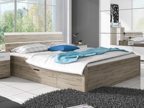 Κρεβάτι Delta Plus-Δρυς-160 x 200