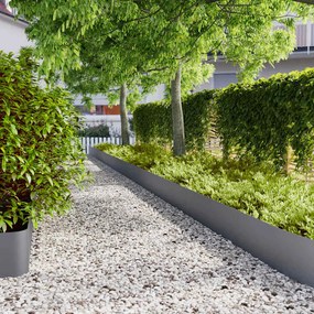 vidaXL Περίγραμμα γκαζόν 20 τμχ. 25 x 103 cm Κρύα έλαση από χάλυβα