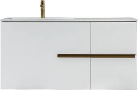 Mabo Four 120 Base White MDF - Βάση Επίπλου Με Νιπτήρα (120x50)