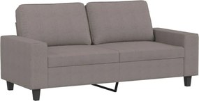 vidaXL Σετ Καναπέ 2 Τεμαχίων Taupe Υφασμάτινο