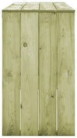 Τραπέζι Μπαρ 170 x 60 x 110 εκ. από Εμποτισμένο Ξύλο Πεύκου - Πράσινο