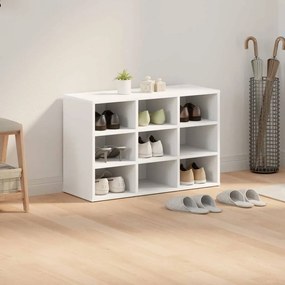 vidaXL Παπουτσοθήκη Λευκό 77.5 x 30 x 51 εκ. Επεξεργασμένο ξύλο