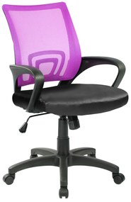 VELCO Pro Systems ΚΑΡΕΚΛΑ ΓΡΑΦΕΙΟΥ ΠΑΙΔΙΚΗ ΜΩΒ -ΜΑΥΡΗ - ΔΙΑΣΤΑΣΕΙΣ 55x49x86/96cm - ΕΠΙΦΑΝΕΙΑ: ΔΙΑΤΡΗΤΟ & PVC velco-66-33651