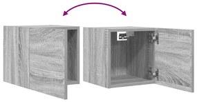 vidaXL Έπιπλα Τηλεόρασης Επιτοίχια 4 τεμ. Γκρι Sonoma 30,5x30x30 εκ.