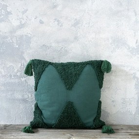 Μαξιλάρι Διακοσμητικό (Με Γέμιση) Amadeo Dark Green Nima 45X45 100% Βαμβάκι