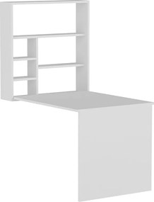 Γραφείο τοίχου ανοιγόμενο Ravin pakoworld λευκό 63x90x154εκ