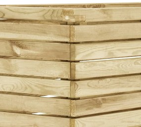 vidaXL Ζαρντινιέρα Υπερυψωμένη 100x50x50 εκ. Εμποτισμένο Ξύλο Πεύκου
