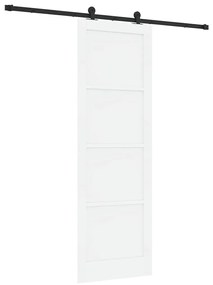 vidaXL Συρόμενη Πόρτα ORKDAL Λευκό και μαύρο 78 x 232 cm