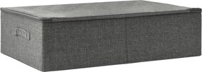 vidaXL Κουτι Αποθήκευσης Ανθρακί 70 x 40 x 18 εκ. Υφασμάτινο