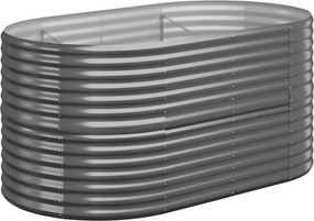 vidaXL Ζαρντινιέρα Ανθρακί 152x80x68 εκ Γαλβανισμένος χάλυβας