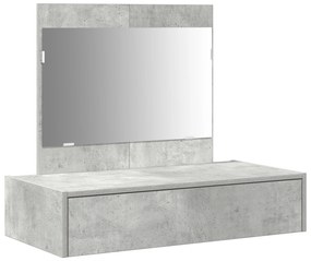 vidaXL Καθρέφτης Τοίχου Γκρι 83x40x70 εκ.