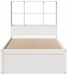 vidaXL Σκελετός Κρεβ. Χωρίς Στρώμα Λευκό 90x190 εκ Μασίφ Πεύκο