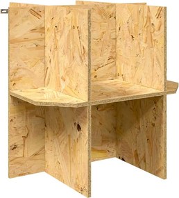 vidaXL Βάση Terrarium Καφέ 50 x 50 x 50 cm OSB