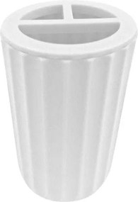 Θήκες οδοντόβουρτσας πλαστικές σε σετ 5Χ - White - 21524