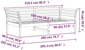 ΚΑΝΑΠΕΣ ΚΡΕΒΑΤΙ ΚΑΦΕ ΚΕΡΙΟΥ 100 X 200 ΕΚ. ΑΠΟ ΜΑΣΙΦ ΞΥΛΟ ΠΕΥΚΟΥ 842877