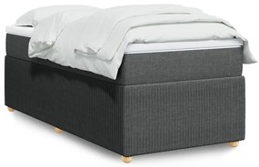 ΚΡΕΒΑΤΙ BOXSPRING ΜΕ ΣΤΡΩΜΑ ΣΚΟΥΡΟ ΓΚΡΙ 90X200 ΕΚ. ΥΦΑΣΜΑΤΙΝΟ 3285540