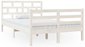 vidaXL Πλαίσιο Κρεβατιού Λευκό 120 x 200 εκ. από Μασίφ Ξύλο Πεύκου
