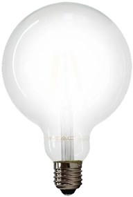 LED V-TAC Λάμπα Ε27 7W Filament Σφαιρική G95 Frost Cover Ψυχρό Λευκό 6400Κ 7188