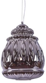 Φωτιστικό Οροφής 77-3746 SE4344-01b Roza Smoke Glass Homelighting Glass