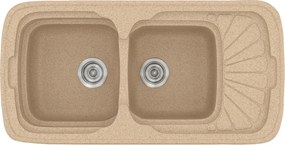 Sanitec Classic 304 (96×51) - Γρανιτένιος νεροχύτης - Granite BEIGE