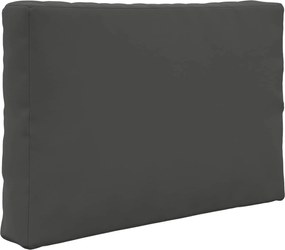 vidaXL Μαξιλάρι Καναπέ Εξωτερικού Χώρου 2 pcs Ανθρακί Πολυεστέρας