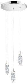 Φωτιστικό Οροφής Κρεμαστό 01466.07 3W 24V LED 3000K 30cm Silver-Clear Luma