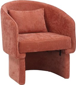 Πολυθρόνα Playmob ύφασμα σε κεραμιδί απόχρωση 69x65x79εκ 69x65x79 εκ.