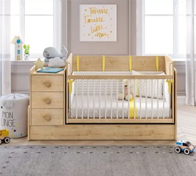 Βρεφική πολυμορφική κούνια  BABY MOCHA  MO-1022  70x115εκ. with Telescopic Rail Cilek