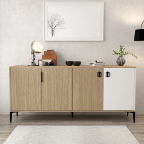 Κονσόλα Δρυς / Λευκό GRISA 180x44x18