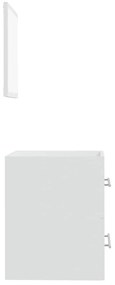 vidaXL Ντουλάπι Μπάνιου με Καθρέφτη Λευκό 41x38,5x48 εκ.