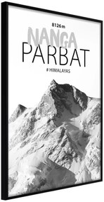 Αφίσα - Peaks of the World: Nanga Parbat - 40x60 - Μαύρο - Χωρίς πασπαρτού