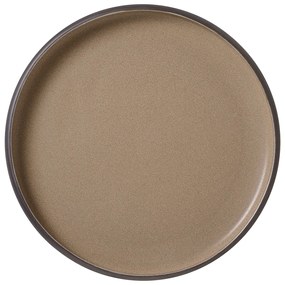 Πιάτο Stoneware Ρηχο Taupe Dusty Beige 27εκ. Ν.2171 - ID Fine - 6 ΤΜΧ
