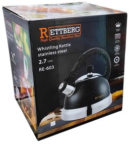 Rettberg Τσαγιερό από Ανοξείδωτο Ατσάλι 2.7L RE-603 - Whistling Kettle Stainless Steel