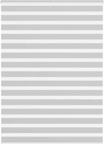 vidaXL Ζέβρα τυφλή Ανοιχτό Γκρι Πλάτος υφάσματος 160,9 εκ. Πολυεστέρας