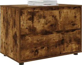 vidaXL Ντουλάπι αποθήκευσης Καπνιστό Δρύς 80 x 48 x 57 εκ