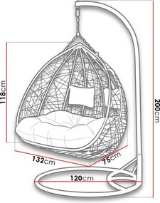 Κρεμαστή πολυθρόνα Oliv