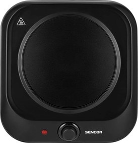 Φορητή Κεραμική Εστία Μονή 1200W 19cm Sencor SCP 1763BK Μαύρη