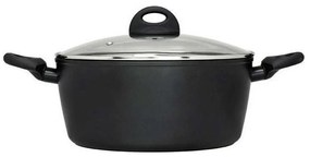 Κατσαρόλα Βαθιά Petra 70.020.024 Φ24cm 4,9Lt Black Cryspo Trio 24cm Αλουμίνιο
