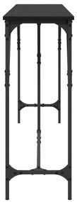 vidaXL Κονσόλα Μαύρη Δρυς 200x29x75 εκ. Επεξεργασμένο Ξύλο