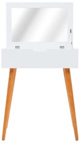 Μπουντουάρ με Καθρέφτη 60 x 40 x 75 εκ. από MDF - Λευκό