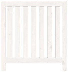 vidaXL Κάλυμμα Καλοριφέρ Λευκό 79,5x19x84 εκ. από Μασίφ Ξύλο Πεύκου