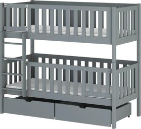 KSAWERY 80x180 grey bunk bed Lano Furniture