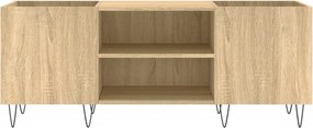 vidaXL Δισκοθήκη Sonoma Δρυς 121 x 38 x 48 εκ. από Επεξεργασμένο Ξύλο