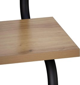 vidaXL Ράφι Τοίχου 2 Επιπέδων Artisan Δρυς 60 x 24,5 x 61 εκ