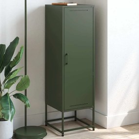 vidaXL Ντουλάπι Πράσινο Λαδί 36x39x123 εκ. από Ατσάλι